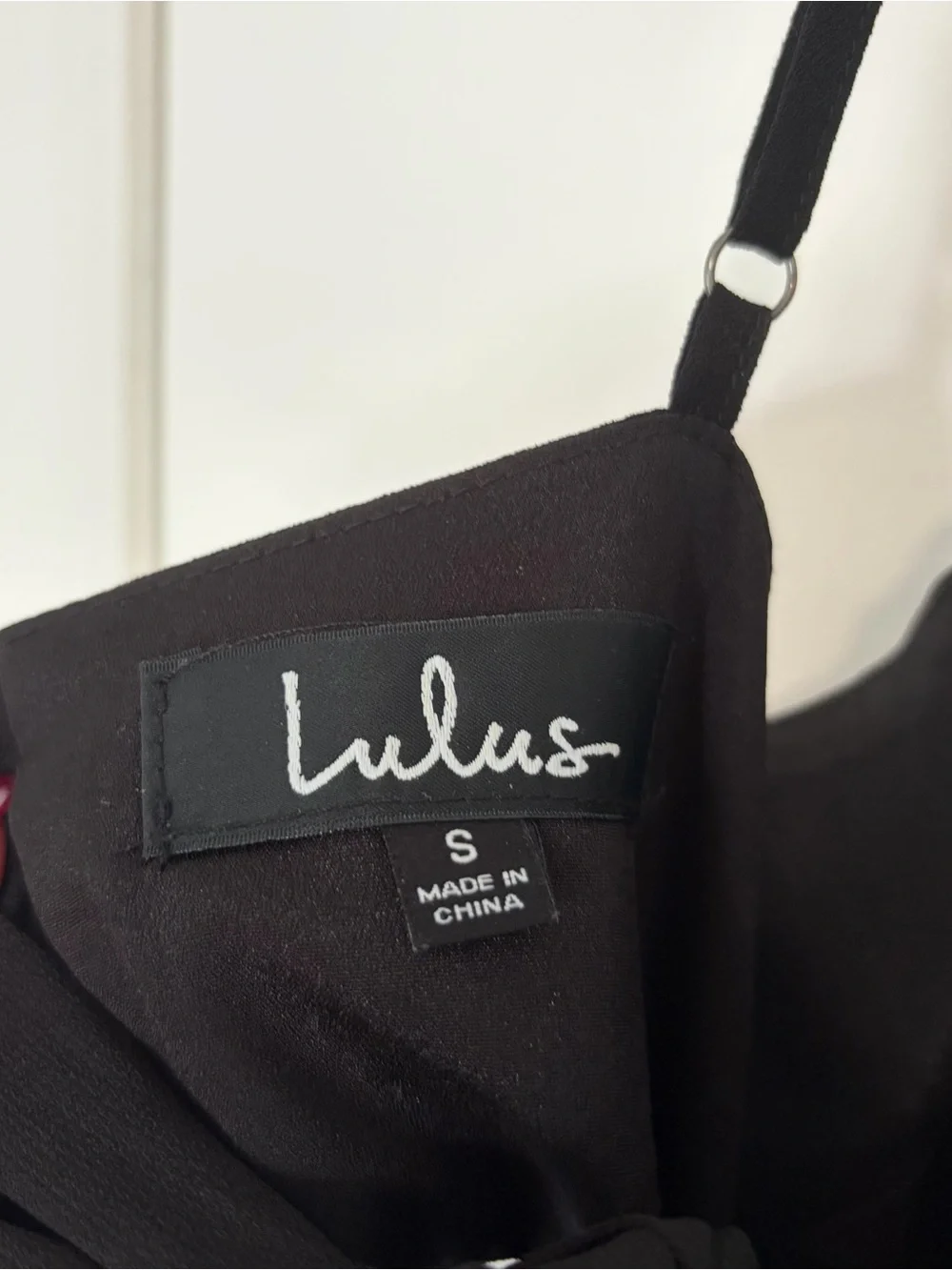 Lulu's Black Mini Dress with Tie Bow on Back